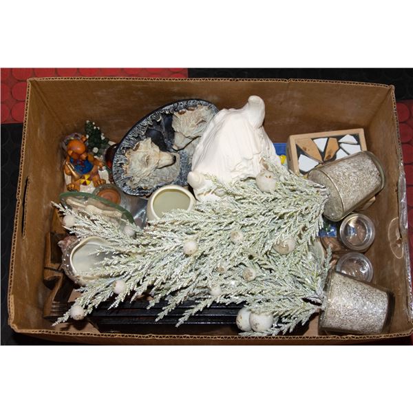 BOX OF MISC COLLECTOR ORNAMENTS