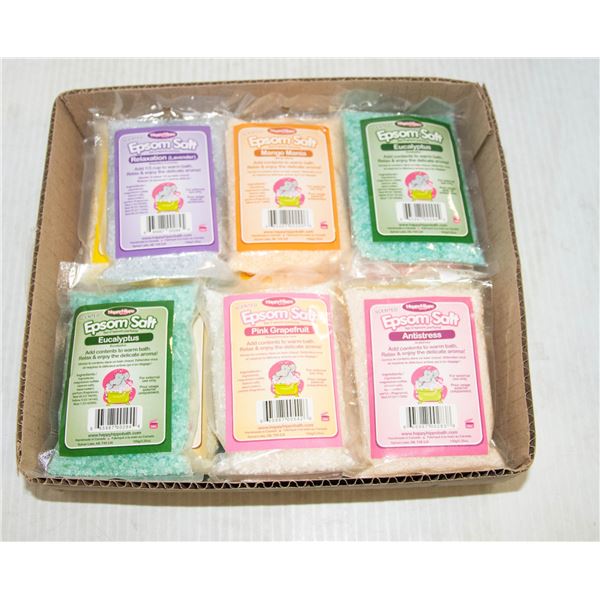 NEW 100 GRAM INDIVIDUAL PACKS OF EPSOM BATH SALTS