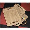 Image 1 : 3 RATTAN BASKETS