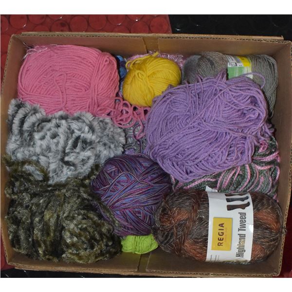 LARGE BOX OF YARN