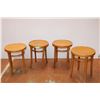Image 1 : *(4) Bent Wood Stools -1950’s