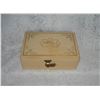 Image 2 : Vintage jewelry box with key + contents