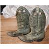 Image 1 : Mens leather cammo western boots - size?