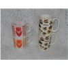 Image 2 : (2) pairs of vintage mugs