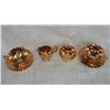 Image 4 : Tea for two vintage gold colored teacups, cream + sugar