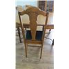 Image 5 : Dining Room Table + (6) Chairs Set (OAK) - 54W x 63.5L (1 leaf) x 29.25H (comes with 6 chairs (1 cap