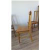 Image 7 : (3) Chairs (solid wood) - 36-38"H