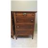 Image 1 : 5-drawer dresser (solid wood) - comes with key - 32W 20D 46H (drawers slide freely)