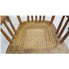 Image 3 : Kids wood rocking chair with wicker seat 28H