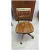 Image 1 : Wood swivel secretary chair 31H