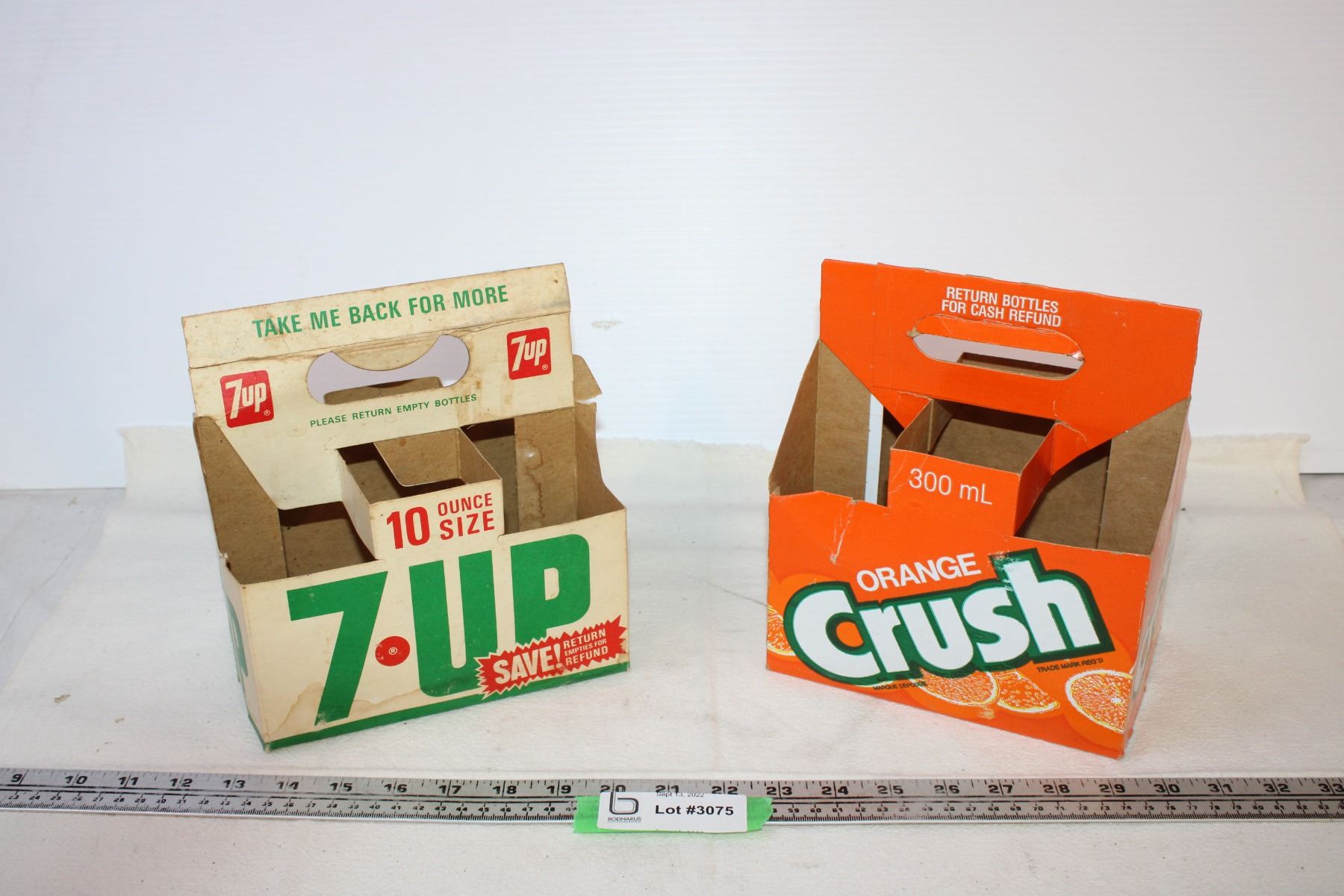 7up + Crush cardboard carry boxes