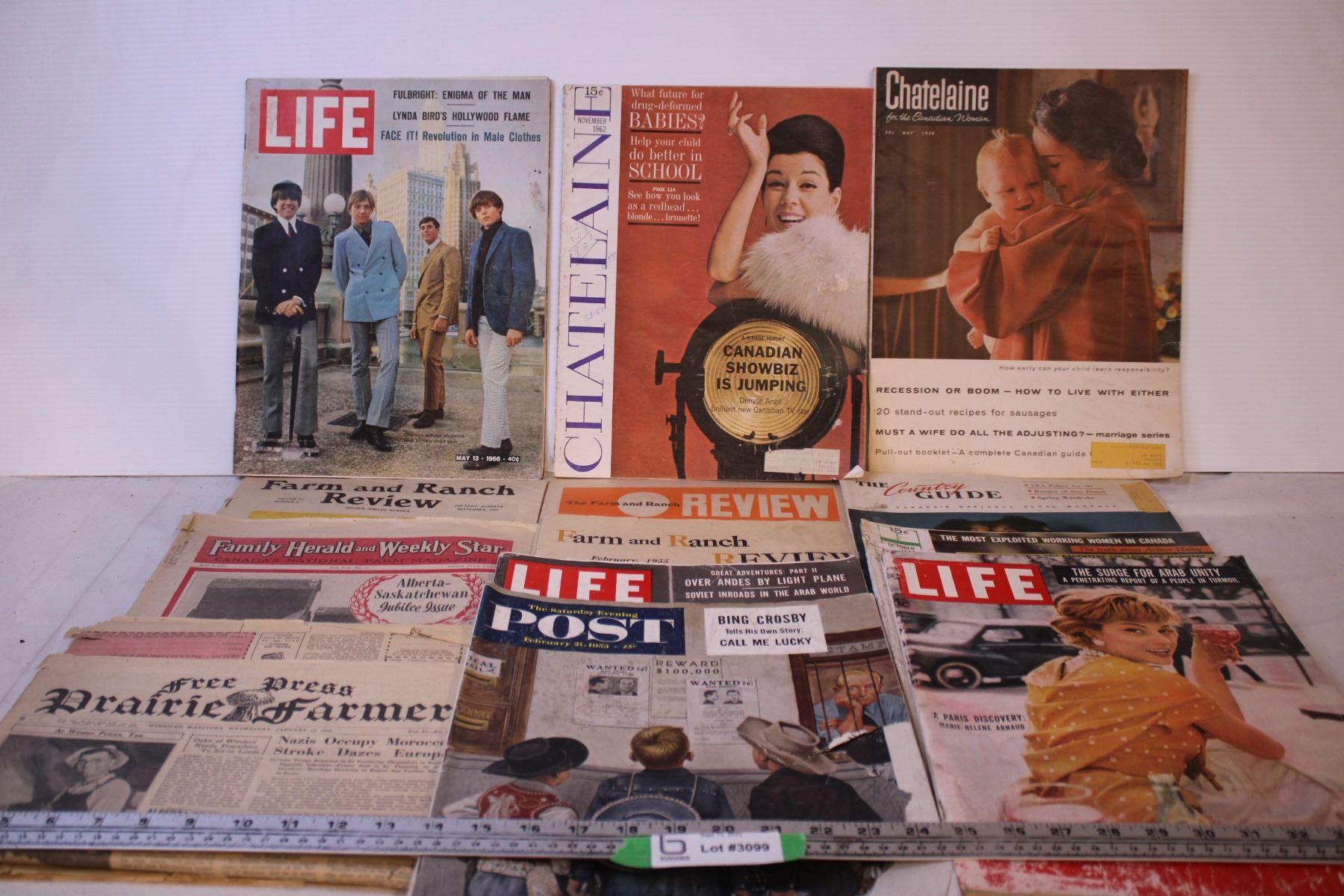 Box of Vintage Papers and Magazines - Bodnarus Auctioneering