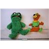 Image 1 : Oscar the Grouch and Little John Plushies