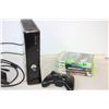 Image 2 : Xbox 360 w/ Controller and (5) Games (Powers Up)