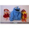 Image 1 : (3) Plushies (Miss Piggy, Cookie Monster, And Big Bird)