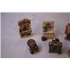 Image 2 : (9) Vintage Ceramic Furniture Figurines (Made in China) + Pocket Ledger