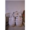 Image 4 : Curling Shoes (No Size) + (2) Pairs of Sandals (Size 10)