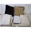 Image 1 : Table cover,pillows,cosmetic bags, blanket cover