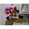 Image 3 : Box of Assorted Christmas Decorations including large doll