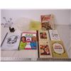 Image 1 : (7) Cookbooks, jello mold, strainer,napkin holder