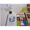 Image 2 : (7) Cookbooks, jello mold, strainer,napkin holder