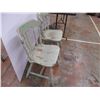 Image 2 : *2X THE BID PRICE - Green wooden chairs