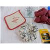Image 3 : Sewing Supplies + Ash tray + Oven Hot pad