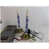 Image 3 : Vhs player with candle holders and candles