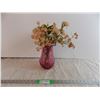Image 1 : Pink Glass Flower Vase