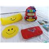 Image 3 : Smiley Face Pins and Pencil Case + With baby toy