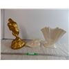 Image 1 : Golden Figurines with Flower pot
