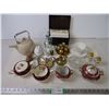 Image 1 : Daytimer, assorted glassware,cream/sugar,salt/pepper,cup/saucer,etc..