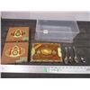 Image 1 : *Wooden cigar boxes + spoons