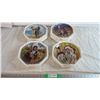 Image 1 : (4) Decorative Native themed plates