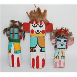 THREE HOPI FLAT DOLLS