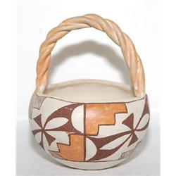 ACOMA POTTERY BASKET