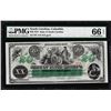 1872 $20 State of South Carolina Obsolete Note PMG Gem Uncirculated 66EPQ