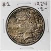 1924-S $1 Peace Silver Dollar Coin