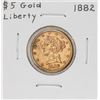 1882 $5 Liberty Head Half Eagle Gold Coin