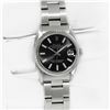 Image 4 : Rolex Midsize Stainless Steel Black Index Datejust Wristwatch