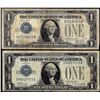 Image 1 : Lot of 1928A & 1928B $1 Funnyback Silver Certificate Notes