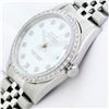Image 7 : Rolex Men's Stainless Steel White Diamond Datejust Wristwatch