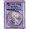 Image 1 : 2000 $1 American Silver Eagle Coin PCGS MS68 First Strike