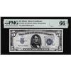 Image 1 : 1934A $5 Silver Certificate Note Fr.1651 PMG Gem Uncirculated 66EPQ