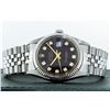 Image 6 : Rolex Men's Stainless Steel Black Diamond Datejust Wristwatch