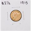 Image 1 : 1915 $2 1/2 Indian Head Quarter Eagle Gold Coin