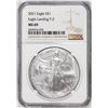 Image 1 : 2021 Type 2 $1 American Silver Eagle Coin NGC MS69