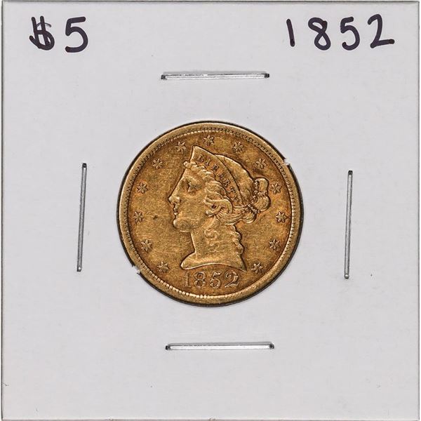 1852 $5 Liberty Head Half Eagle Gold Coin