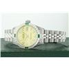 Image 5 : Rolex Ladies Stainless Steel Yellow Diamond & Emerald Datejust Wristwatch