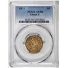Image 1 : 1873 Closed 3 $5 Liberty Head Half Eagle Gold Coin PCGS AU50